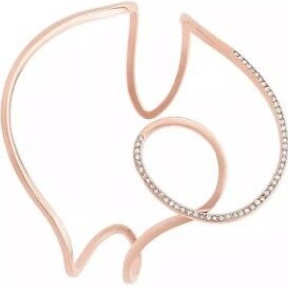 MICHAEL Michael Kors Powerful Romance Cuff Bracelet Open Swirl RoseGold Tone NWT - Picture 5 of 14